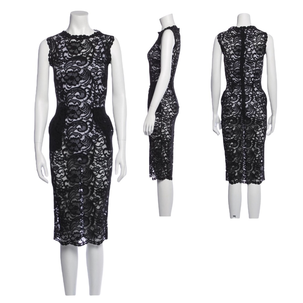 Pierre Balmain Lace Pattern MIDI length dress